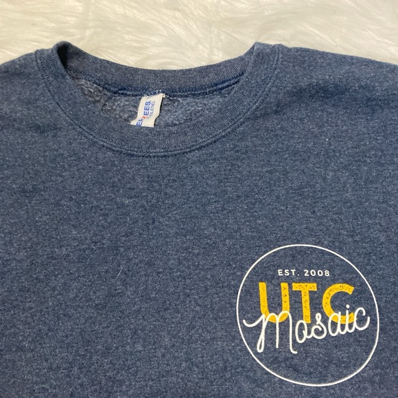 UTC Women’s Blue Sweatshirt with back print “MINDS OF ALL KIND” - Picture 2 of 5